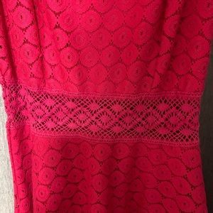 Hot pink A-line Dress